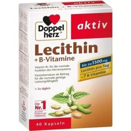 DOPPELHERZ Capsule di lecitina + vitamine del gruppo B, 40 pezzi
