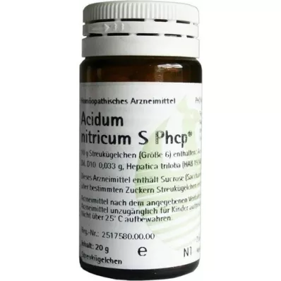 ACIDUM NITRICUM Globuli S Phcp, 20 g