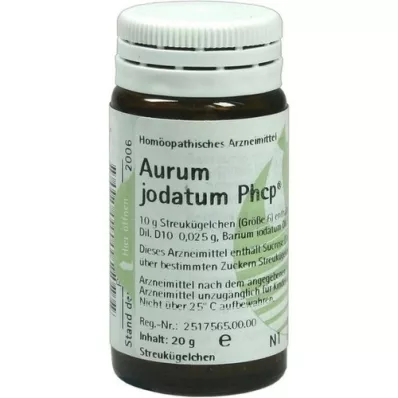 AURUM JODATUM PHCP Globuli, 20 g AURUM JODATUM PHCP Globuli, 20 g