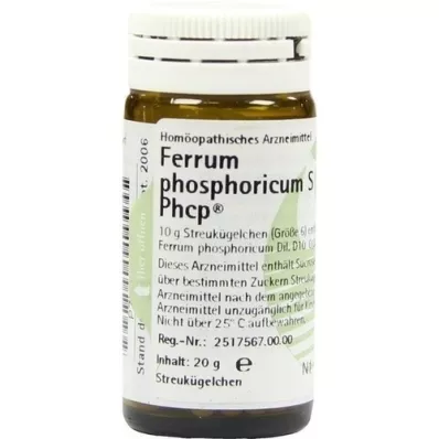 FERRUM PHOSPHORICUM Globuli S Phcp, 20 g FERRUM PHOSPHORICUM Globuli S Phcp, 20 g