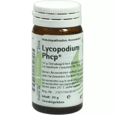 LYCOPODIUM PHCP Globuli, 20 g LYCOPODIUM PHCP Globuli, 20 g