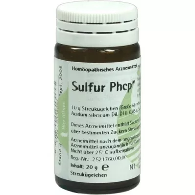 SULFUR PHCP Globuli, 20 g