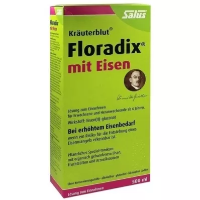 FLORADIX con soluzione orale di ferro, 500 ml