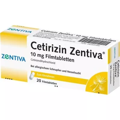 CETIRIZIN Zentiva 10 mg compresse rivestite con film, 20 pz CETIRIZIN Zentiva 10 mg compresse rivestite con film, 20 pz