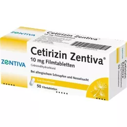 CETIRIZIN Zentiva 10 mg compresse rivestite con film, 50 pz