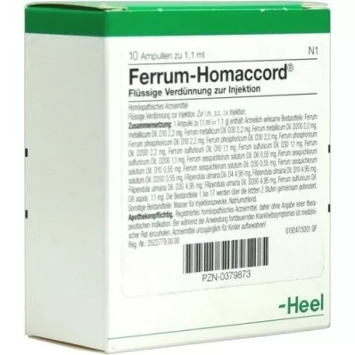 FERRUM HOMACCORD Fiale, 10 pz FERRUM HOMACCORD Fiale, 10 pz