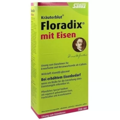 FLORADIX con soluzione orale di ferro, 700 ml