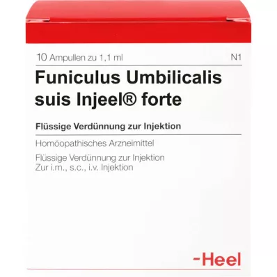 FUNICULUS UMBILICALIS fiale suis Injeel forte, 10 pz FUNICULUS UMBILICALIS fiale suis Injeel forte, 10 pz