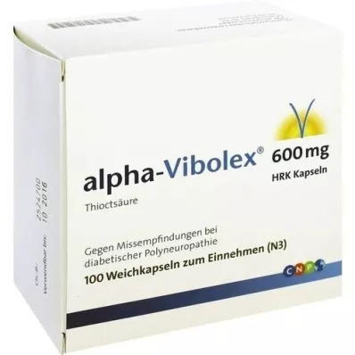 ALPHA VIBOLEX 600 mg HRK capsule molli, 100 pz