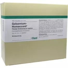 GELSEMIUM HOMACCORD Fiale, 100 pz