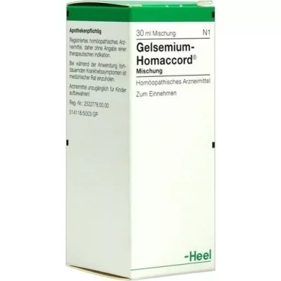 GELSEMIUM HOMACCORD Gocce, 30 ml GELSEMIUM HOMACCORD Gocce, 30 ml