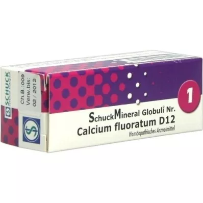 SCHUCKMINERAL Globuli 1 Calcio fluoratum D12, 7,5 g SCHUCKMINERAL Globuli 1 Calcio fluoratum D12, 7,5 g