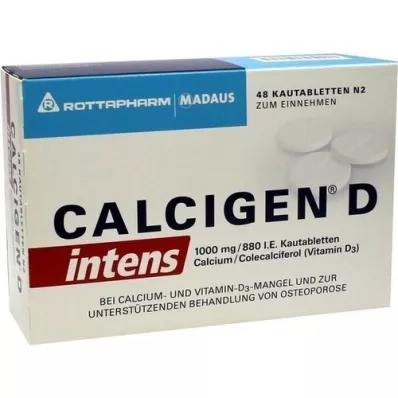 CALCIGEN D intens 1000 mg/880 UI compresse masticabili, 48 pz