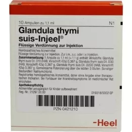 GLANDULA THYMI fiale suis Injeel, 10 pz