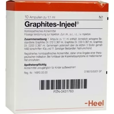 GRAPHITES INJEEL Fiale, 10 pz GRAPHITES INJEEL Fiale, 10 pz