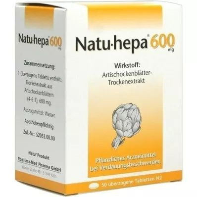 NATU HEPA Compresse rivestite da 600 mg, 50 pz NATU HEPA Compresse rivestite da 600 mg, 50 pz