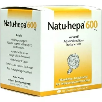 NATU HEPA Compresse rivestite da 600 mg, 100 pz