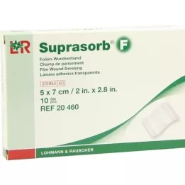 SUPRASORB F F Film medicazioni per ferite 5x7 cm sterili, 10 pezzi