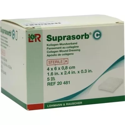 SUPRASORB C Medicazione per ferite al collagene 0,8x4x6 cm, 5 pz