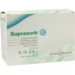 SUPRASORB C Medicazione per ferite al collagene 0,8x8x12 cm, 5 pz