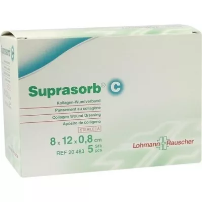 SUPRASORB C Medicazione per ferite al collagene 0,8x8x12 cm, 5 pz