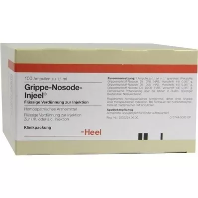 GRIPPE NOSODE Fiale Injeel, 100 pz GRIPPE NOSODE Fiale Injeel, 100 pz