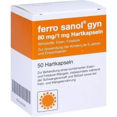 FERRO SANOL gyn Hartkaps.m.msr.überz.Pellet, 50 pz