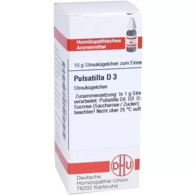 PULSATILLA D 3 globuli, 10 g PULSATILLA D 3 globuli, 10 g