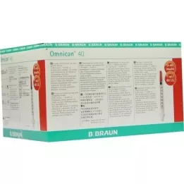 OMNICAN Siringa da insulina 1 ml U40 con canale 0,30x8 mm singola, 100x1 pz