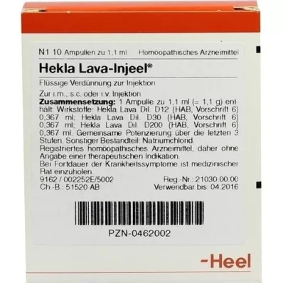 HEKLA LAVA Fiale Injeel, 10 pz HEKLA LAVA Fiale Injeel, 10 pz