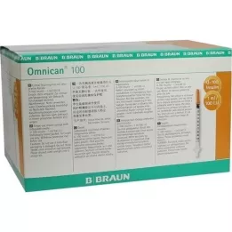OMNICAN Siringa da insulina 1 ml U100 con canale 0,30x12 mm, 100x1 pz