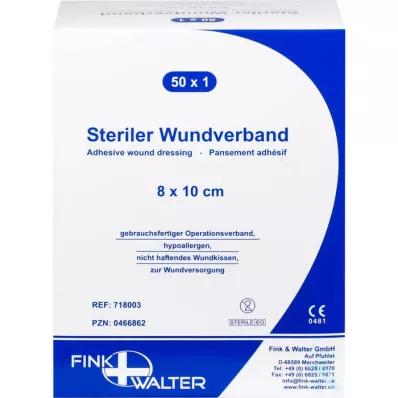 WUNDVERBAND sterile 8x10 cm, 50 pz WUNDVERBAND sterile 8x10 cm, 50 pz