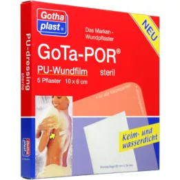 GOTA-POR PU Pellicola avvolta 10x6 cm cerotto sterile, 5 pezzi