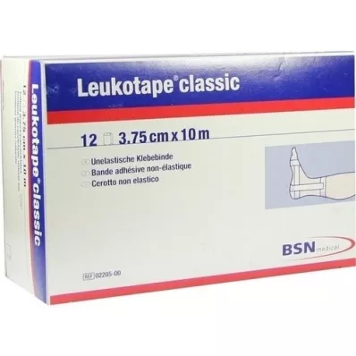 LEUKOTAPE Classico 3,75 cmx10 m bianco, 12 pz LEUKOTAPE Classico 3,75 cmx10 m bianco, 12 pz