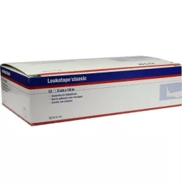 LEUKOTAPE Classico 2 cmx10 mt bianco, 12 pz