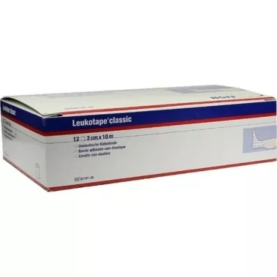 LEUKOTAPE Classico 2 cmx10 mt bianco, 12 pz