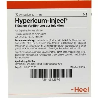 HYPERICUM INJEEL Fiale, 10 pz