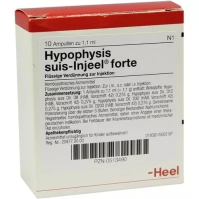 HYPOPHYSIS SUIS Fiale Injeel forte, 10 pz