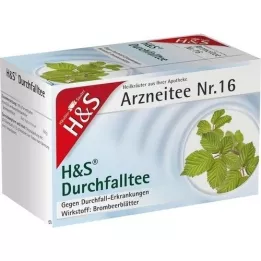 H&amp;S Bustine filtro per tè alla diarrea, 20X1,5 g