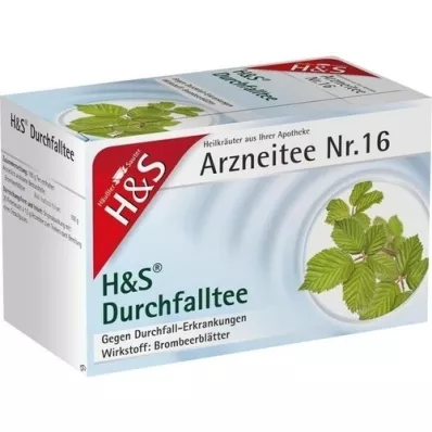 H&S Bustine filtro per tè alla diarrea, 20X1,5 g H&S Bustine filtro per tè alla diarrea, 20X1,5 g