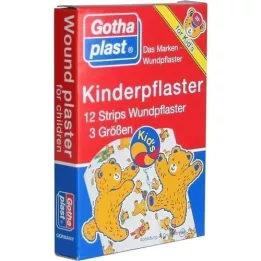 GOTHAPLAST Strisce di cerotto per bambini, 12 pezzi