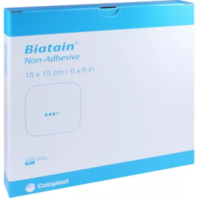 BIATAIN Medicazione in schiuma 15x15 cm non adesiva, 5 pezzi