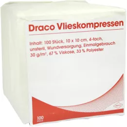 VLIESSTOFF-KOMPRESSEN 10x10 cm non sterile 4 volte, 100 pz