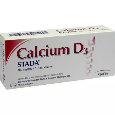 CALCIUM D3 STADA Compresse masticabili da 600 mg/400 UI, 50 pz CALCIUM D3 STADA Compresse masticabili da 600 mg/400 UI, 50 pz