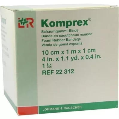 KOMPREX Benda in gommapiuma 10 cmx1 m spessore 1 cm, 1 pezzo KOMPREX Benda in gommapiuma 10 cmx1 m spessore 1 cm, 1 pezzo