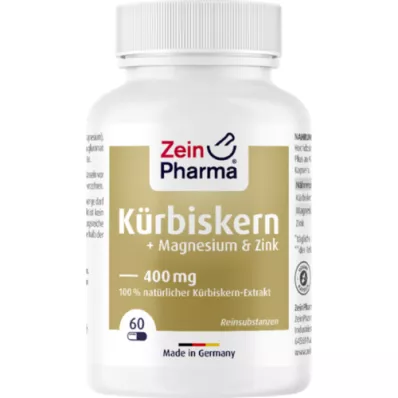 KÜRBISKERN PLUS Capsule zinco + magnesio, 60 pz KÜRBISKERN PLUS Capsule zinco + magnesio, 60 pz