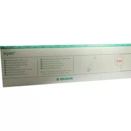 INJEKT Siringa Solo 5 ml LL centrica PVC-libera, 100X5 ml