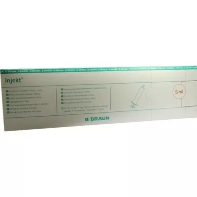 INJEKT Siringa Solo 5 ml LL centrica PVC-libera, 100X5 ml INJEKT Siringa Solo 5 ml LL centrica PVC-libera, 100X5 ml