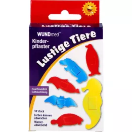 KINDERPFLASTER animali divertenti, 10 pz