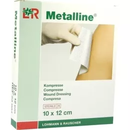 METALLINE Compresse sterili 10x12 cm, 10 pz